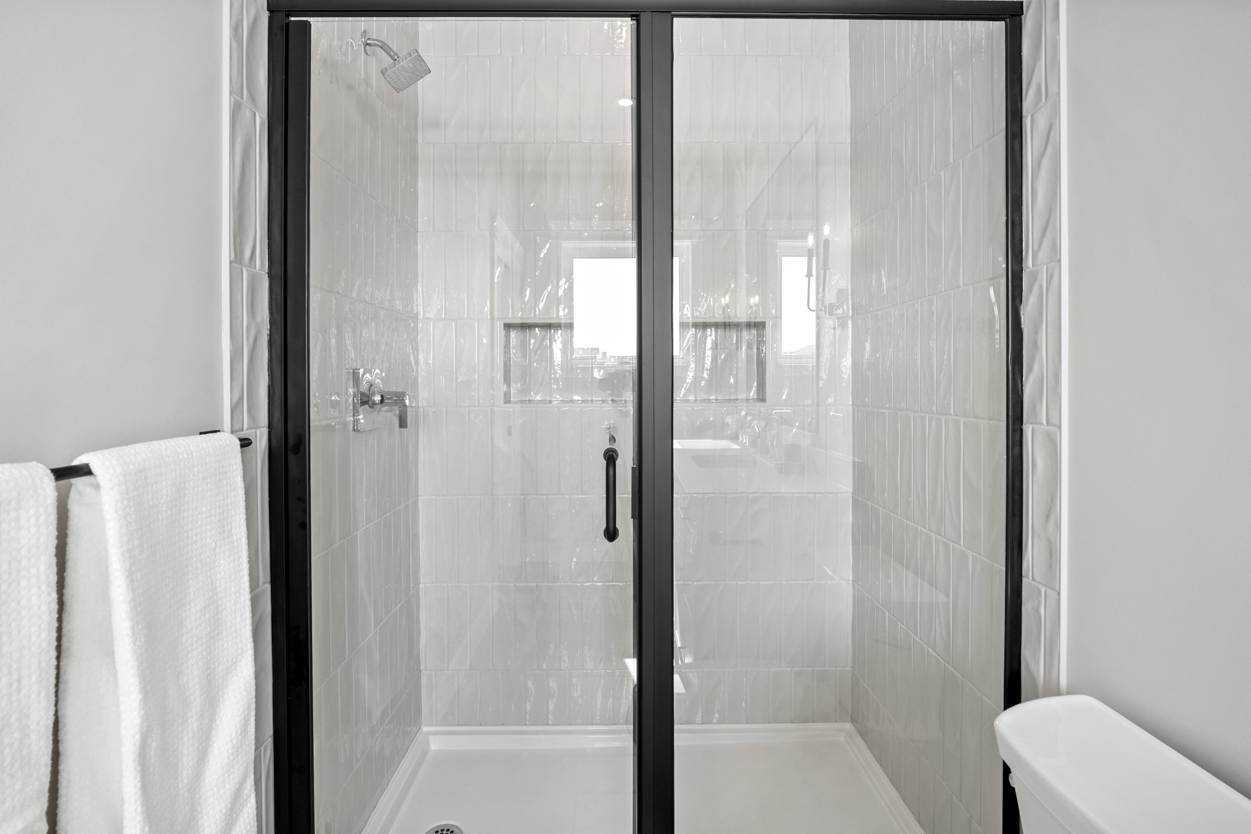 Glass Shower Doors With Black Trim