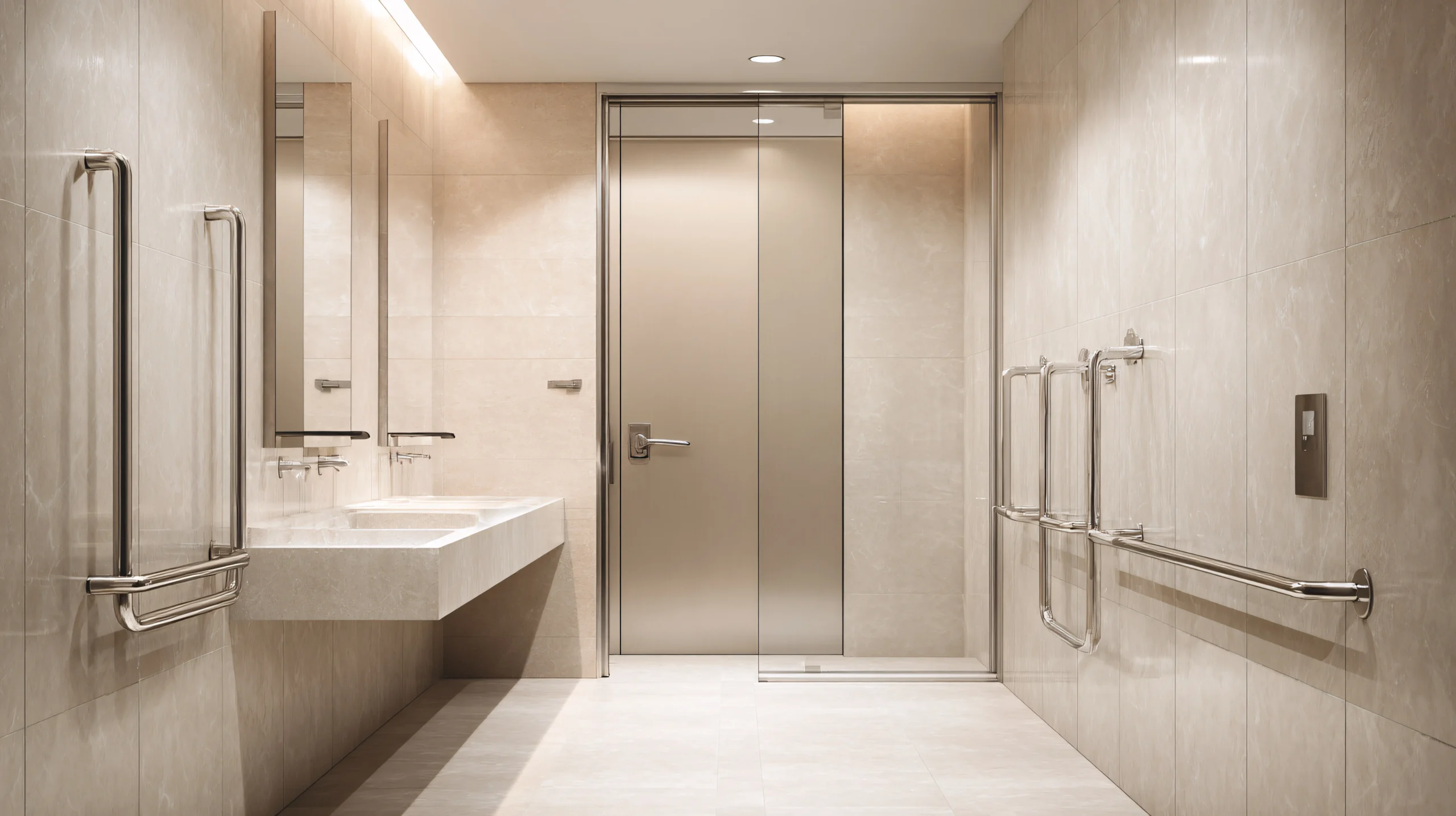 glass shower doors for handicap access
